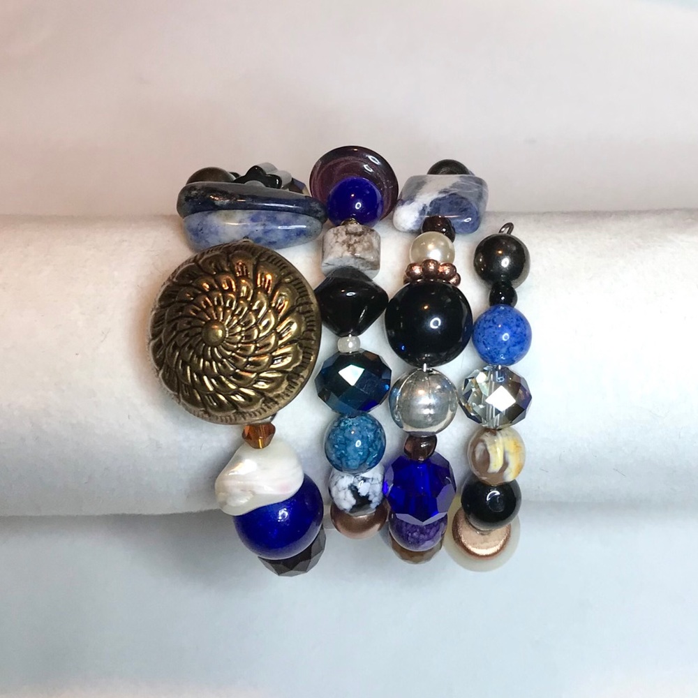 Handmade Bracelet with Vintage and Modern Elements (NB52-9H) New Without Tags - Picture 3 of 9